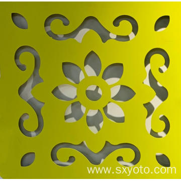 Thickness 2.5mm-4mm Different Designs Aluminum Perforated Sheet